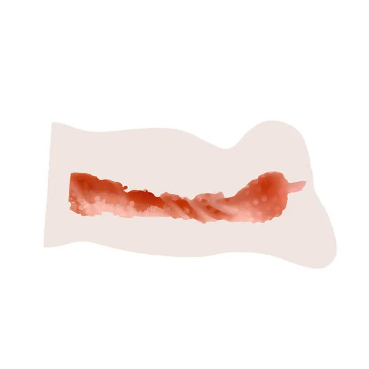 AD06B Handheld Soft Silicone Vibrating Tight Male — AD06B Handheld Realistic Vaginal Masturbator – Soft, Tight