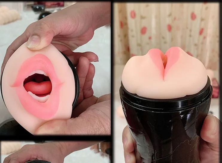 Premium Dual-Entry Male Silicone Masturbator with Vibration — hình 4