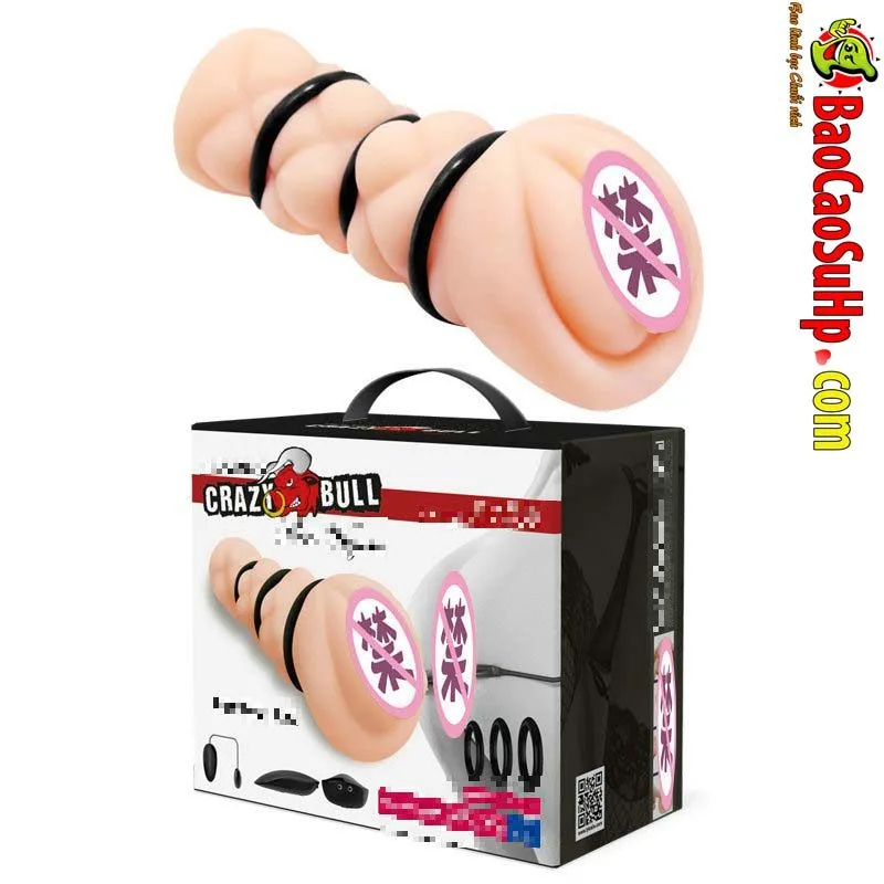 Crazybull LAN Vibrating Triple-Throttle Silicone Male — hình 2