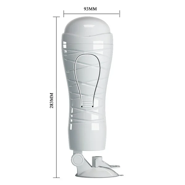 Crazy Bull Flora White Wall-Mounted Vibrating Realistic — Innovative Design for a Realistic Feeling