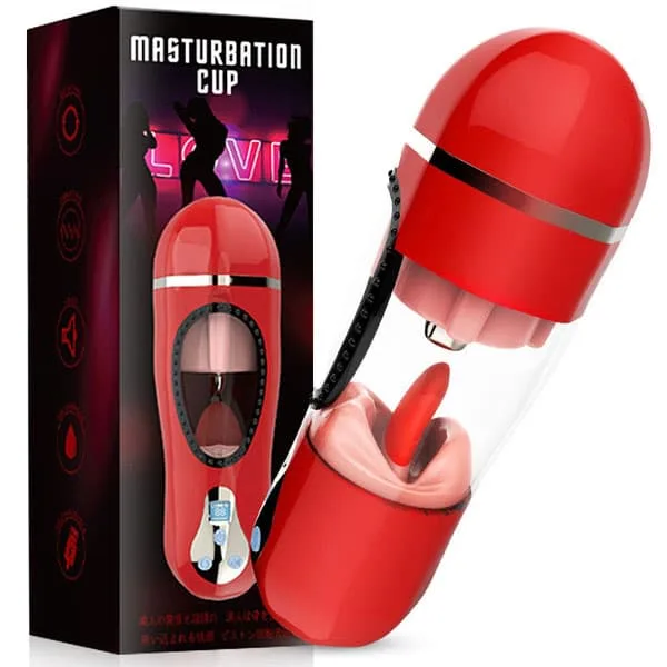SHP1348 Auto Sucking Licking Oral Masturbation Cup — Realistic Sensations That Captivate