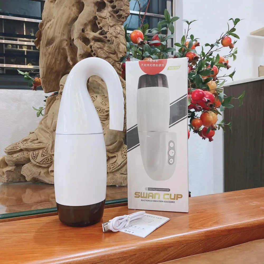 SWAN CUP 12-mode vibrating heated masturbator, premium — hình 4