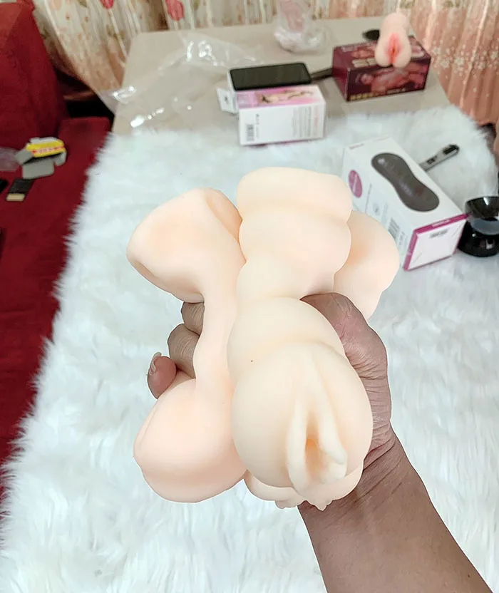 Silicone Vaginal Masturbator Tight Realistic Male Pleasure — hình 4