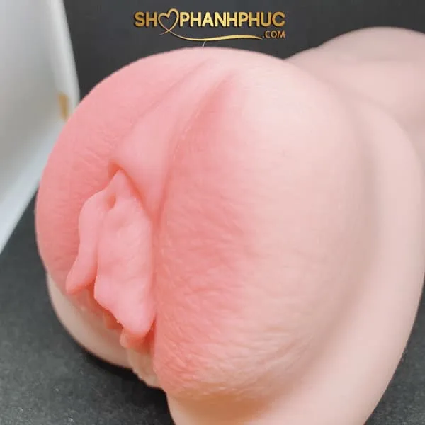 JUAI 3D Silicone Vibrating Masturbator Realistic Texture — hình 3