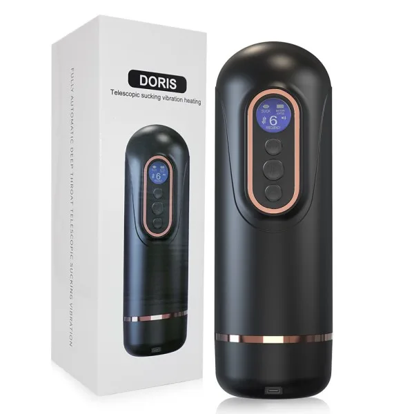 Doris Auto Suction Vibrating Heated Silicone Masturbator — hình 8