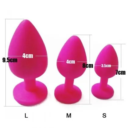 Silicone Anal Plug AN 03 Soft Comfortable 7.2cm Hong Kong — hình 2
