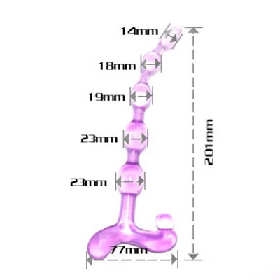AN17 Anal Beads Massage Tool Safe Medical Grade Polymer — hình 2