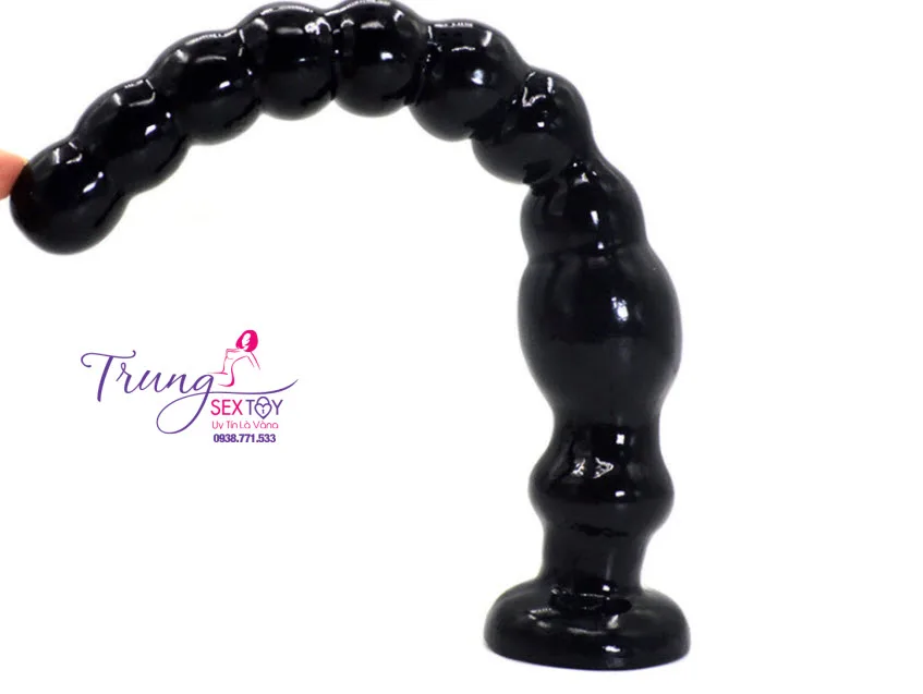 Anal Balls Long Silicone Smooth Prostate Pleasure Stimulator — hình 4