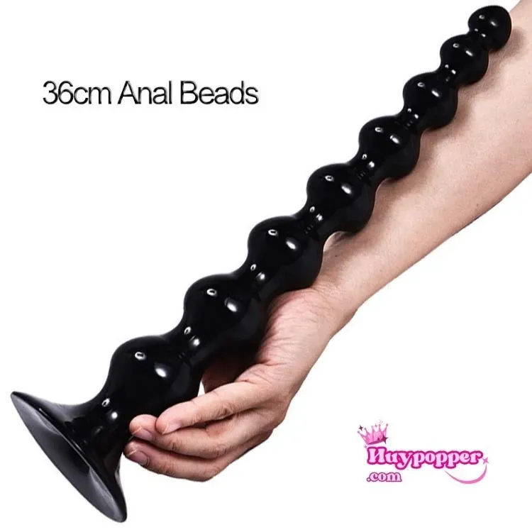 36cm Anal Beads for Men Gradual Size Prostate Stimulator — hình 2