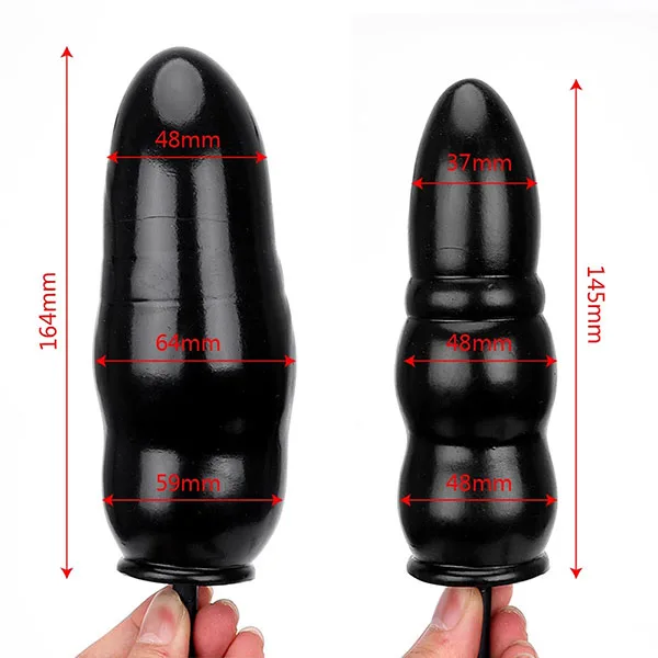 Inflatable Anal Plug Pump Silicone Safe Comfort — hình 7