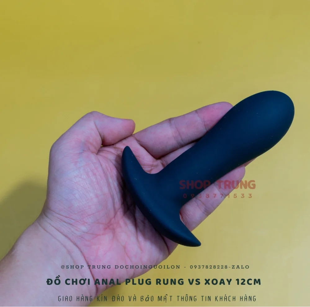 12cm Remote Control Silicone Rotating and Vibrating Anal — Versatile 5-Mode Vibration & Rotation for Maximum Enjoyment
