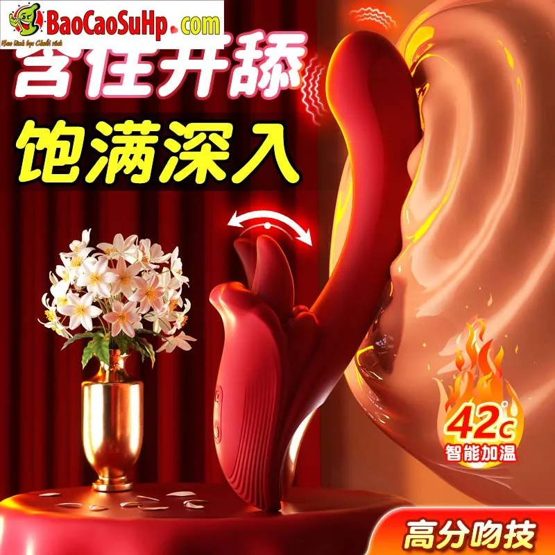 Rose Ross Kill Heated Licking Tongue Vibrator Combo Sexual — hình 2