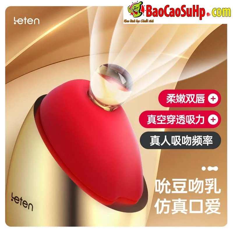 Leten Lei Mimi Gold High-end Suction Vibrator Luxury Design — hình 4