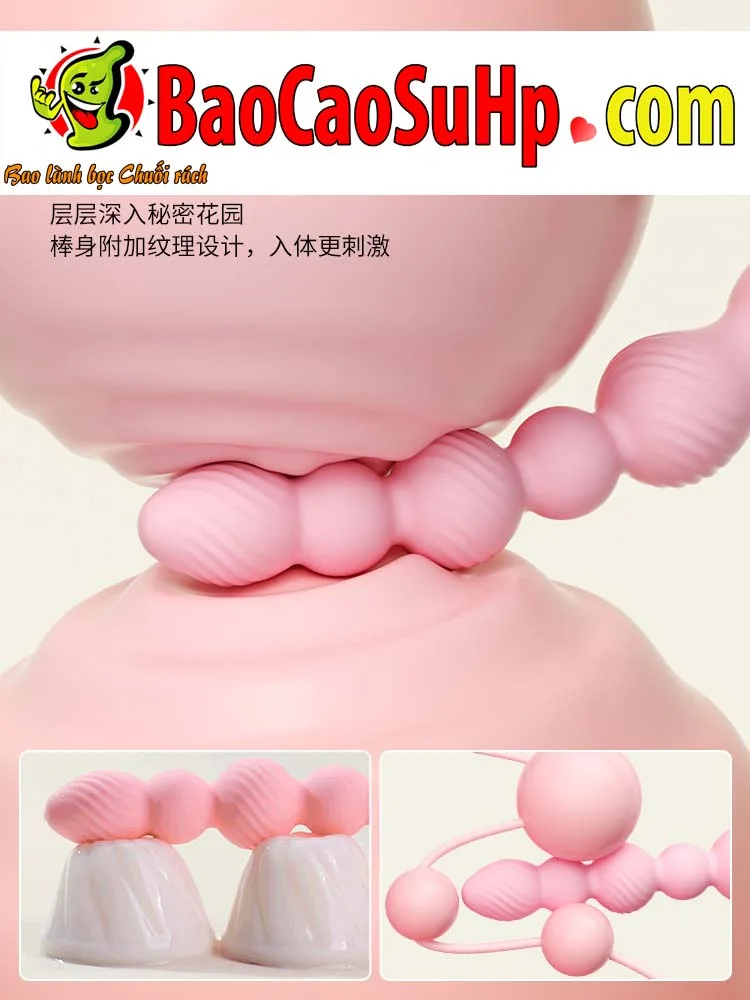 Desire Beads 2-in-1 Soft Round Anal Vibrator Stimulator — hình 4