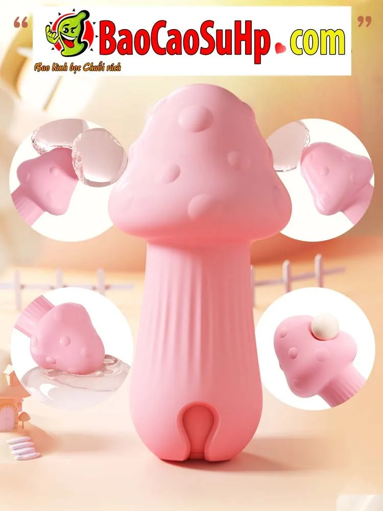 Pink Cute Mushroom Strong Vibe Compact Smart App — hình 5