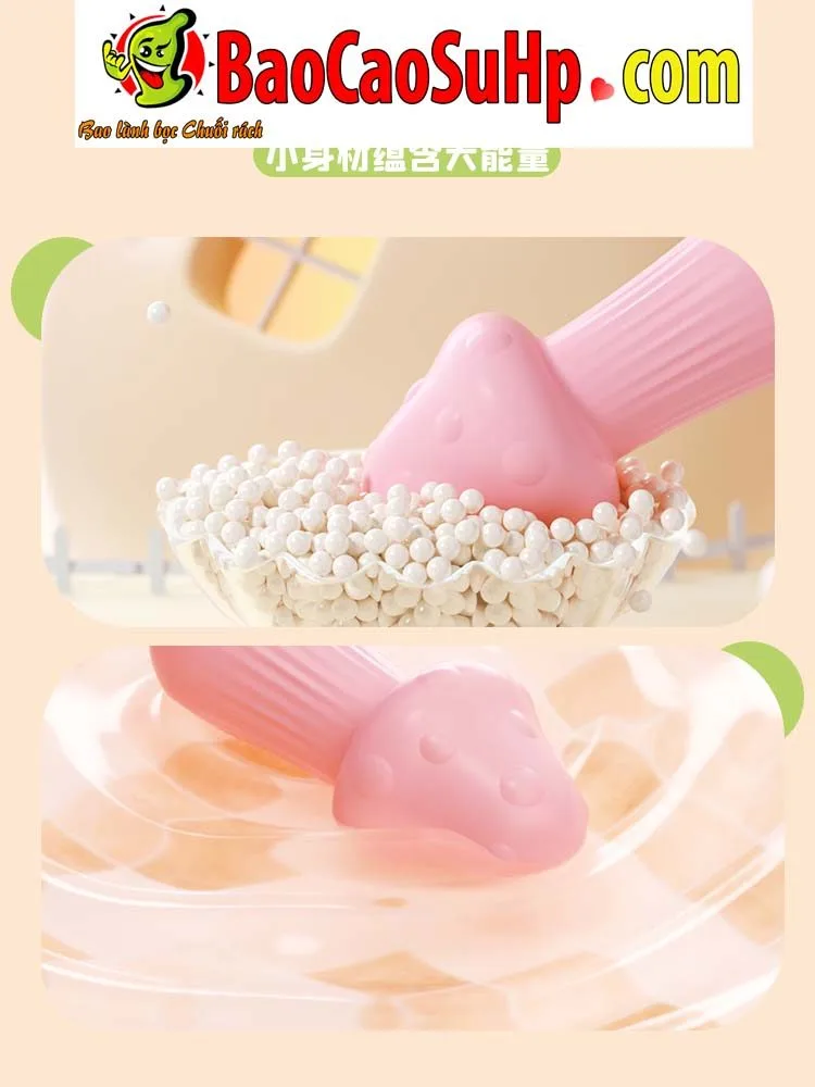 Pink Cute Mushroom Strong Vibe Compact Smart App — hình 6