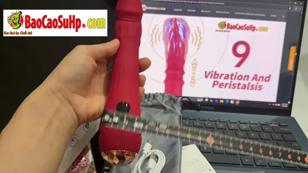 USK-V38 handheld Silicone 9-mode Thrusting Vibrator — Don’t wait—embrace ultimate satisfaction with just one