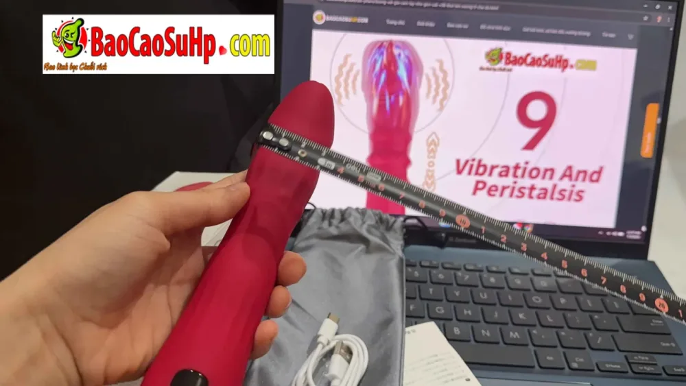 USK-V38 handheld Silicone 9-mode Thrusting Vibrator — hình 7