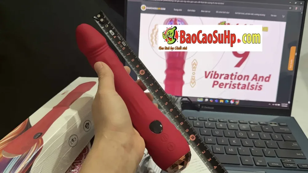 USK-V38 handheld Silicone 9-mode Thrusting Vibrator — hình 10