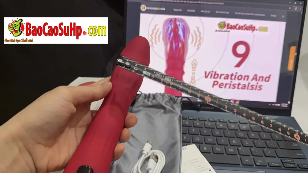 USK-V38 handheld Silicone 9-mode Thrusting Vibrator — hình 12
