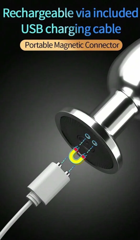 Remote Controlled Metal Plug 10 Vibration Modes For Anal — Remote Control for Hands-Free Pleasure