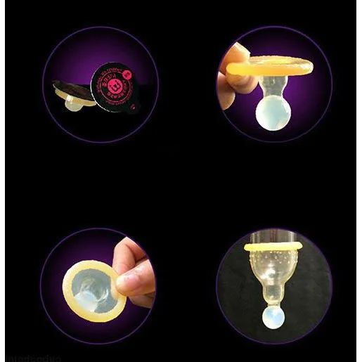 Textured Condom with Large Beads for Unique Sensation 2 pcs — Unique Large Bead Placement for Intense Stimulation