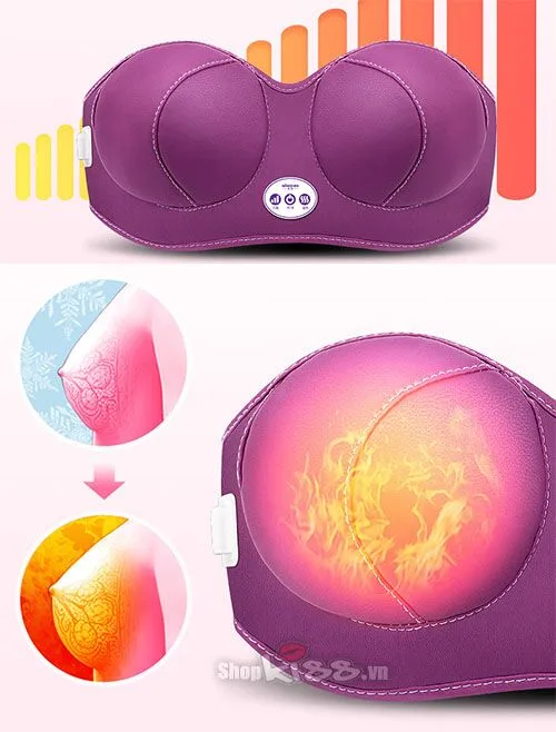 Heating Massage Bra Breast Growth Stimulator for Women — hình 4