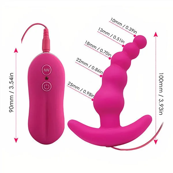 Beads Style 10 Mode Prostate Massager Anal Vibrating Toy — hình 2