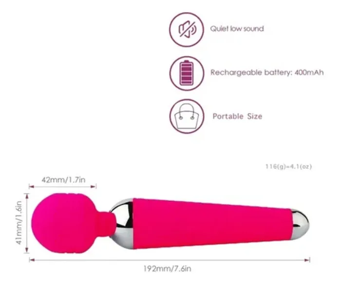 Affordable Multi Speed USB Rechargeable Wand — Elegant Design for Enhanced Pleasure and Gifting