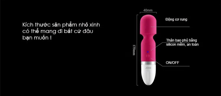 Joko Japan Mini Vibrator Powerful Clitoral Massage Toy — hình 5