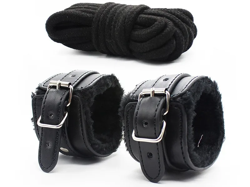 Premium Leather Bondage Set 10pcs Luxury BDSM Kit — hình 7