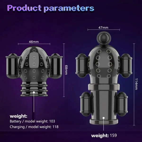 5 Motor Remote Control Silicone Penis Vibrator Strong USA — hình 4