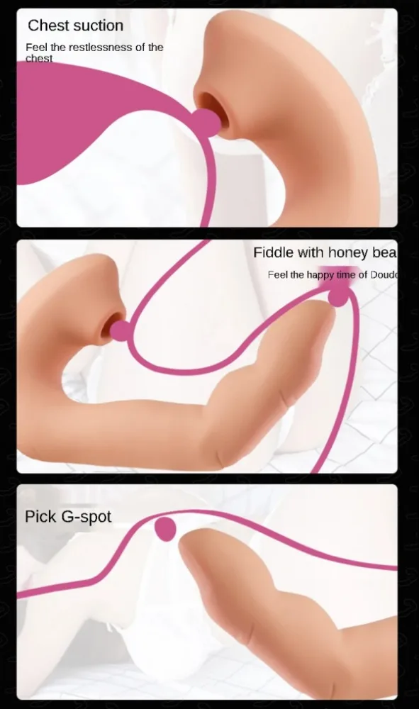 Finger Vibrator G Spot Heated Licking Silicone Toy — hình 6