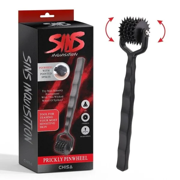 Prickly Pinwheel spiked roller BDSM stimulation toy — hình 6