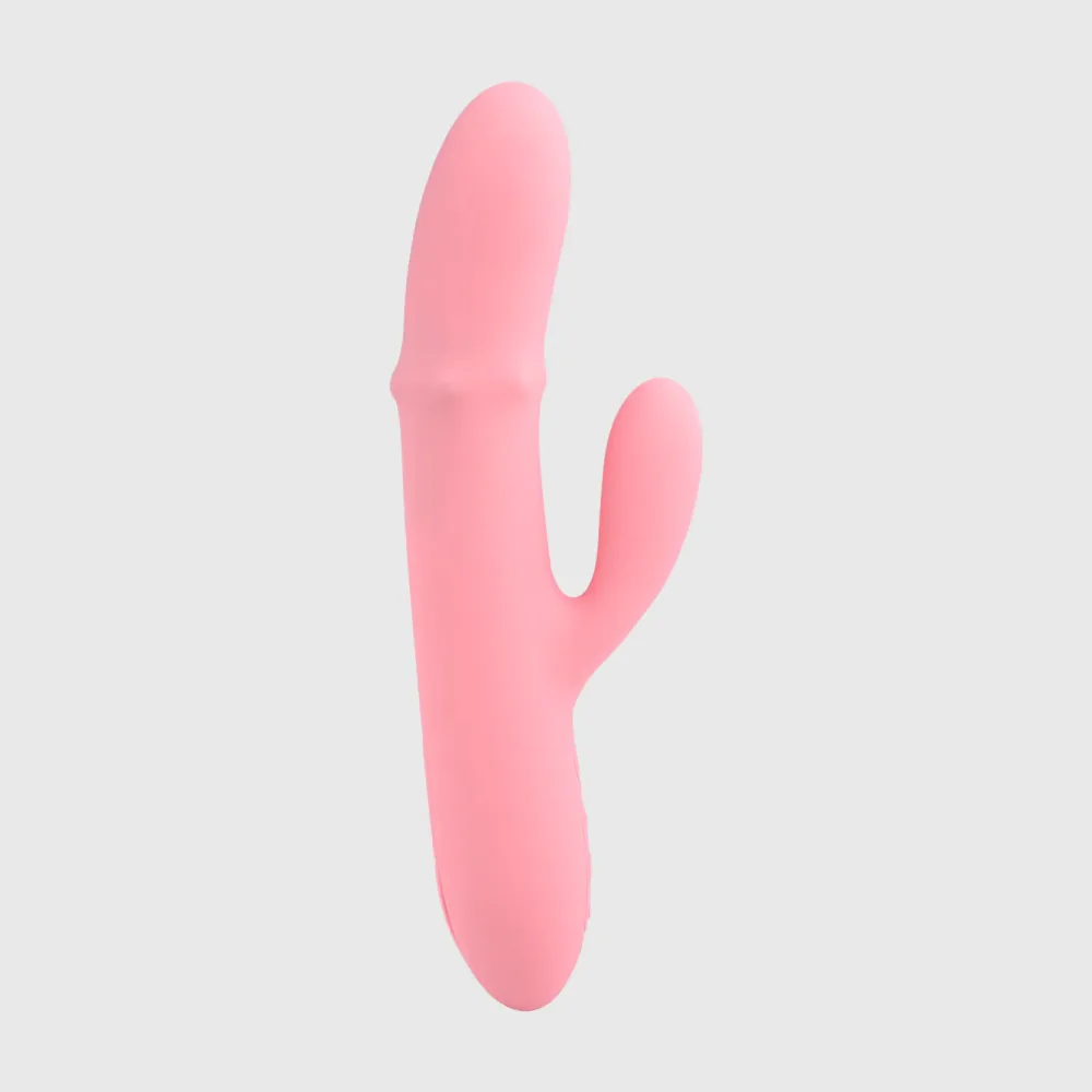 Silicone Remote Control Vibrator 19.5x3.2cm Rechargeable Toy — Innovative App-Controlled Technology