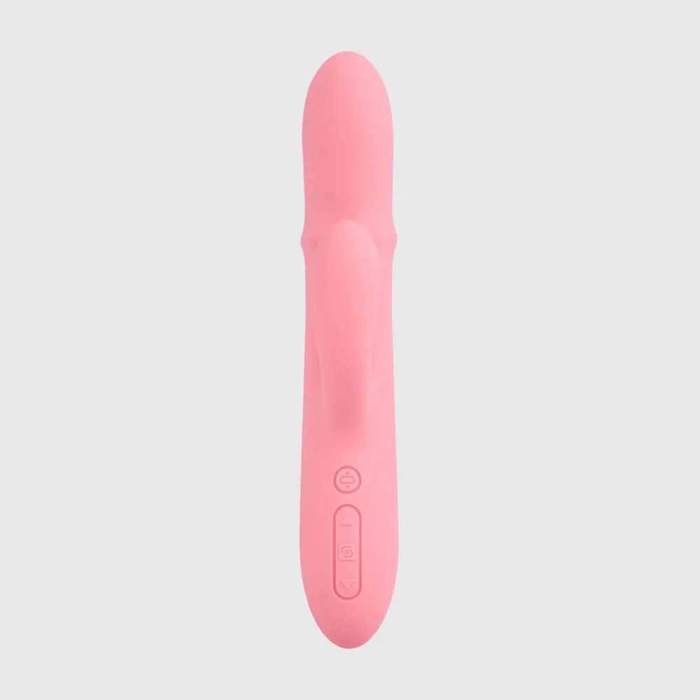 Silicone Remote Control Vibrator 19.5x3.2cm Rechargeable Toy — hình 4