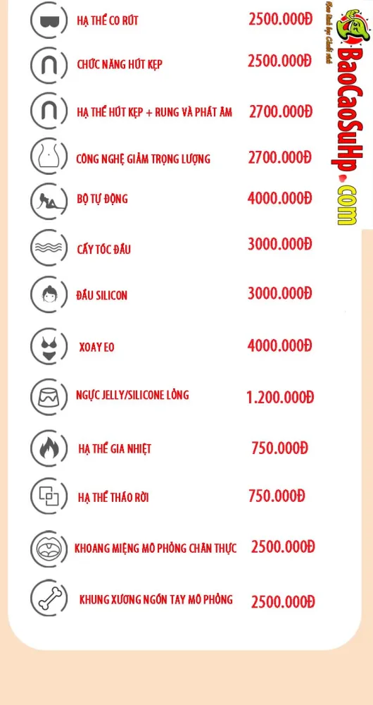 Detailed Price Options For Realistic Sex Dolls — hình 3