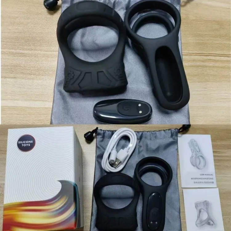 Smart Vibrating Cock Ring 9 Modes Waterproof Delay Enhancer — hình 8