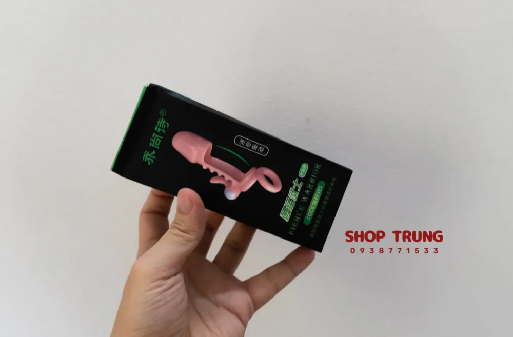 EVE Ribbed Vibrating Condom Large Size TPE Soft Extend — Realistic Look and Comfortable Fit