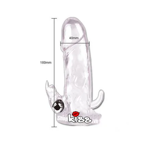 Brave Man Dual-Head Vibrating Silicone Cock Condom