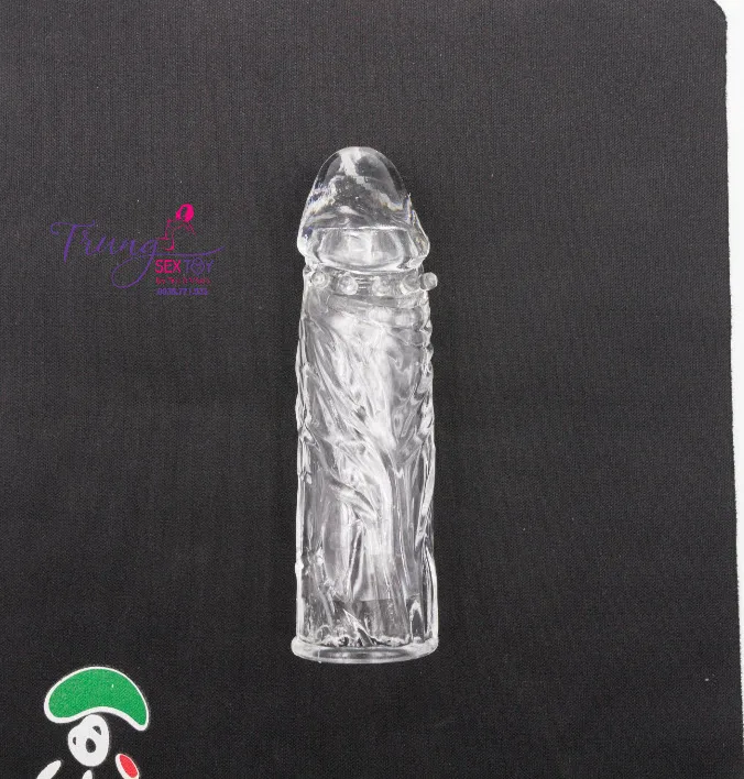 Size Enhancing Condom Dildo Comfortable Extra Length — hình 6