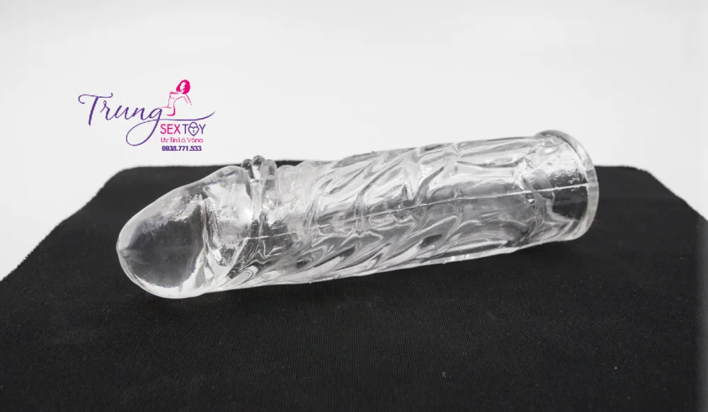 Size Enhancing Condom Dildo Comfortable Extra Length — Increasing girth and length can significantly boost your