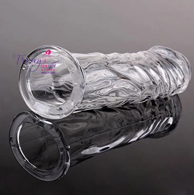 Size Enhancing Condom Dildo Comfortable Extra Length — Crafted to deliver enhanced sensations and confidence, this
