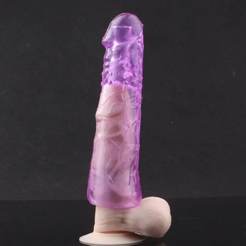 5cm Thick Ribbed Enlargement Delay Condom for Men — Premium Features of the 5 cm Solid Tip Dildo Condom