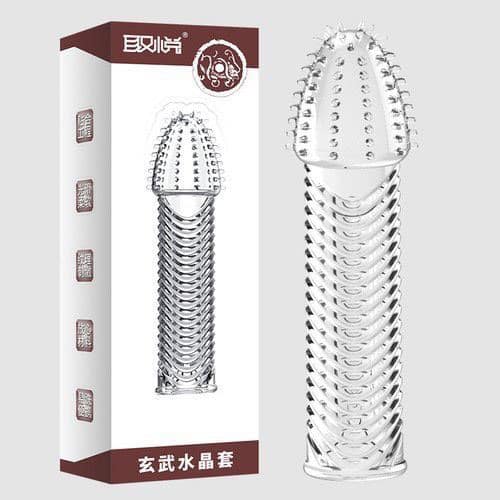 Aichao Textured Vibration Enhancer G-Spot Silicone Male Condom