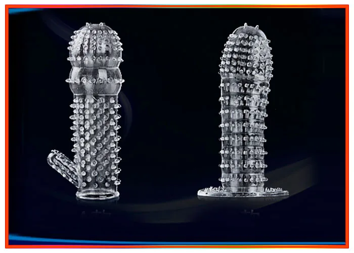 SHP616 Textured Penis Extender Cock Sleeve with Vibration — Versatile & Empowering for Solo Adventures or Partners