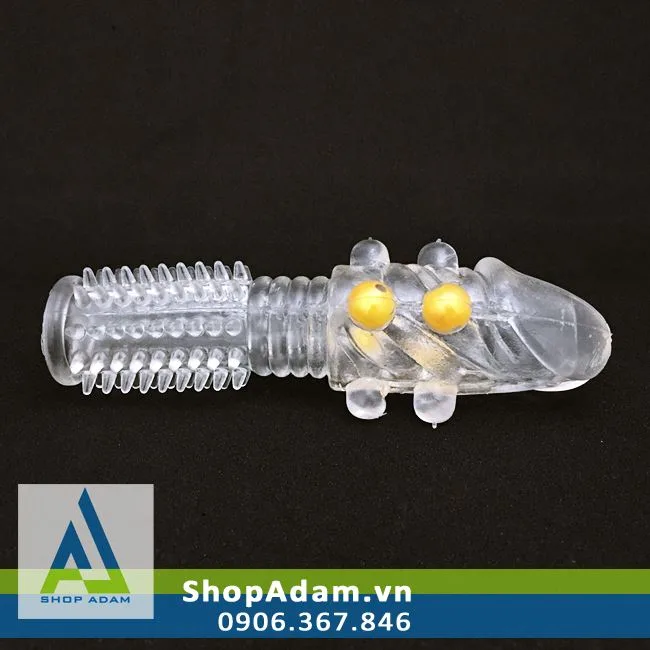 Silicone Textured Spiked Beaded Enhancing Cock Sleeve