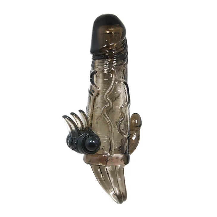 BD13A Dual-Ended Vibrating Strap-On Condom Premium — hình 5