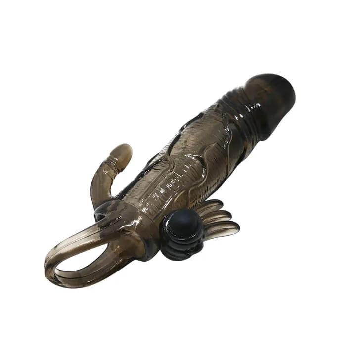BD13A Dual-Ended Vibrating Strap-On Condom Premium — Elevate Your Bedroom Performance