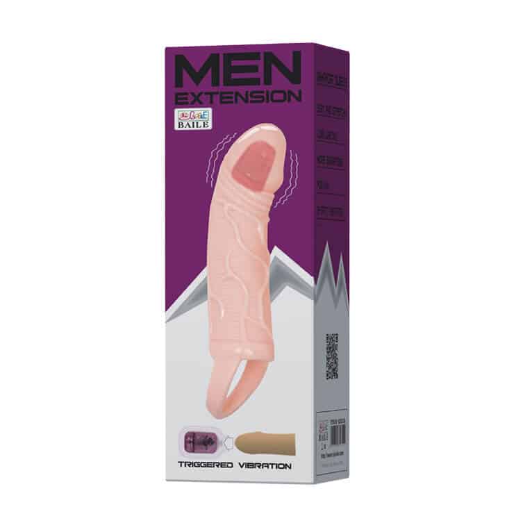 Realistic Vibrating Dildo Condom with Strap for Longer — Designed to elevate your sensual moments, this innovative